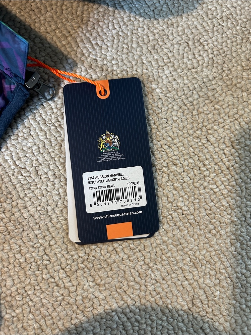 NWT Aubrion Hanwell Jacket XXS Tropical - Picture 3 of 7